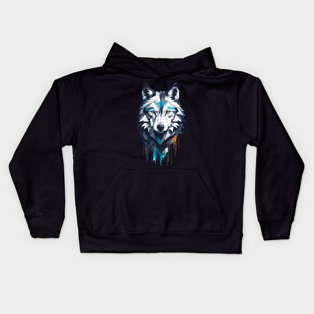 Abstract Wolf Kids Hoodie by Voodoo Production